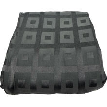 Dark grey - Jacquard-Bettlaken 150 x 260 cm