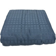 Polarblau - Jacquard-Bettlaken 150 x 260 cm