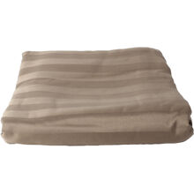 Braun - Gestreiftes Bettlaken 240 x 260 cm