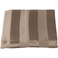 Braun - Gestreifter Kissenbezug 50 x 60 cm