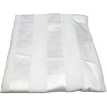 Weiß - Gestreifter Kissenbezug 50 x 60 cm