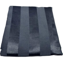 Polarblau - Gestreifter Kissenbezug 50 x 90 cm