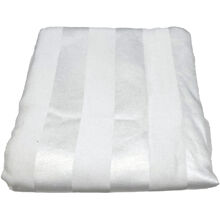 Weiß - Gestreifter Kissenbezug 50 x 90 cm