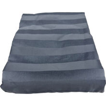 Polarblau - Gestreifte Bettdecke 150 x 210 cm