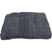 Grau - Bambumix Handtuch 76 x 152 cm