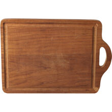 Schneidebrett mit Griff aus Teak