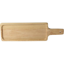 Servierbrett aus Gummibaum mit Griff