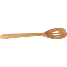 Pfannenwender mit Löchern aus Holz