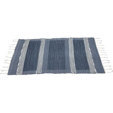 Meliertes Grau - Teppich - Gestreift 60 x 130 cm.