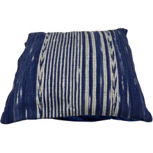 Kissenbezug Indigo Gestreift 50 x 50 cm
