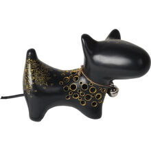 Schwarz/Gold - Bullterrier Lampe