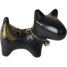 Schwarz/Gold - Bullterrier Stifthalter