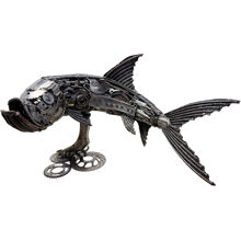 Metallskulptur Tarpon Fish 1