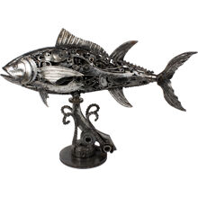 Metallskulptur Thunfisch 1