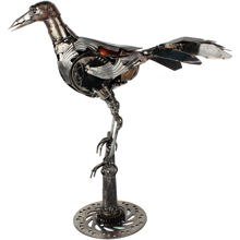 Metallskulptur Krähe 1