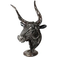 Metallskulptur Stierkopf 1