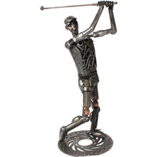 Metallskulptur Golfer 1