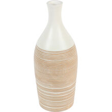 Gestreifte Holzvase