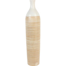 63 cm - Gestreifte Holzvase