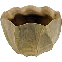 Holzschale, tulpenförmig