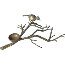 Ljushalter Bronzevogel auf Zweig