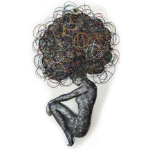 Wandkunst Queen in Metall