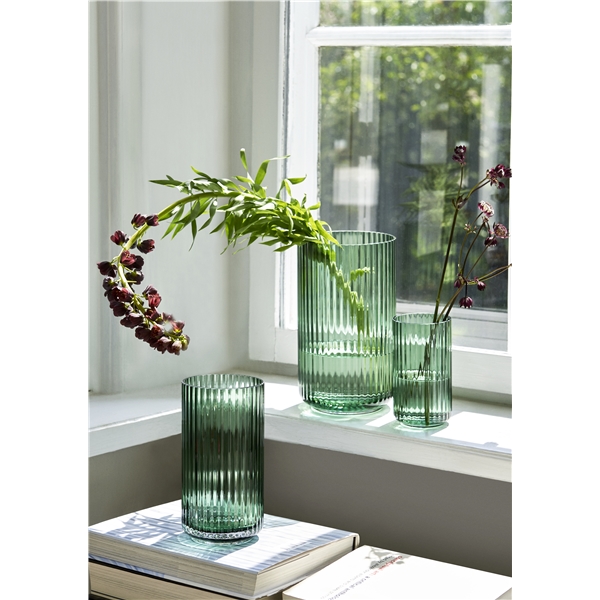 Lyngbyvase Glas Kopenhagen grün (Bild 4 von 5)