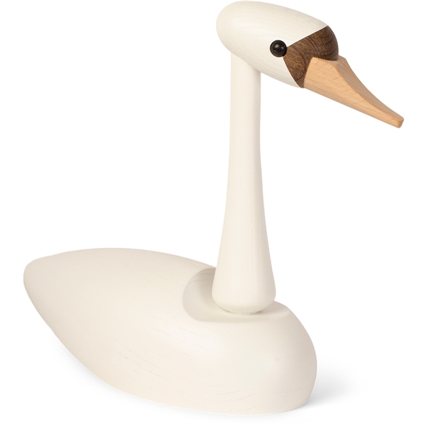 Der Schwan Svan Eiche 19 cm Weiß (Bild 1 von 4)