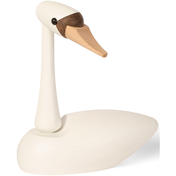Der Schwan Svan Eiche 19 cm Weiß (Bild 2 von 4)