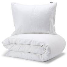 Weiß - Linnea Gewaschenes Leinen Set 150x210cm