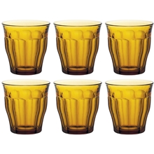 Duralex Trinkglas Picardie Amber 6er-Pack
