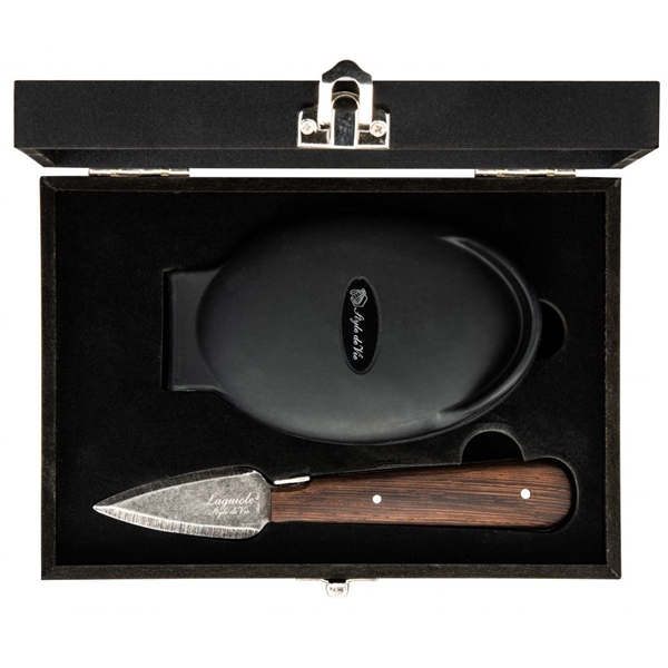 Austernmesser Laguiole Wenge Black Stonewash Set (Bild 1 von 5)