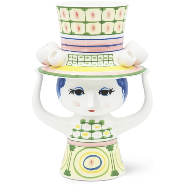 Dame mit Hut Vase 24,5 cm (Bild 1 von 9)