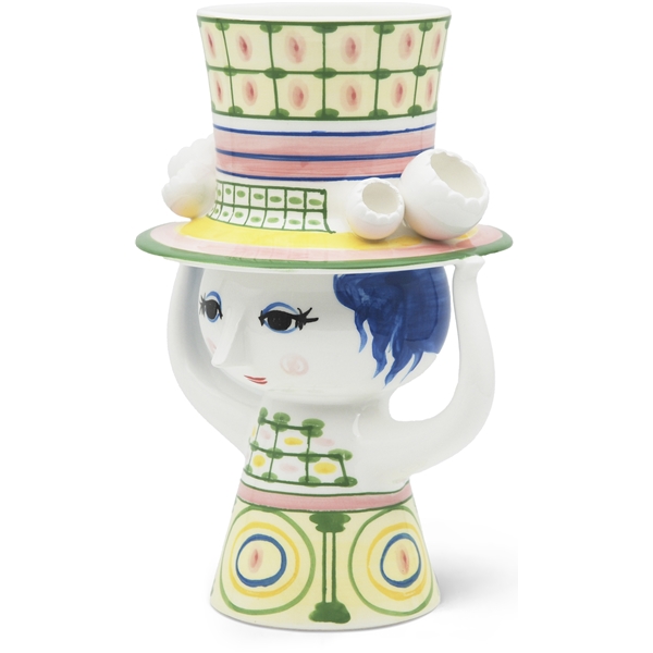 Dame mit Hut Vase 24,5 cm (Bild 2 von 9)