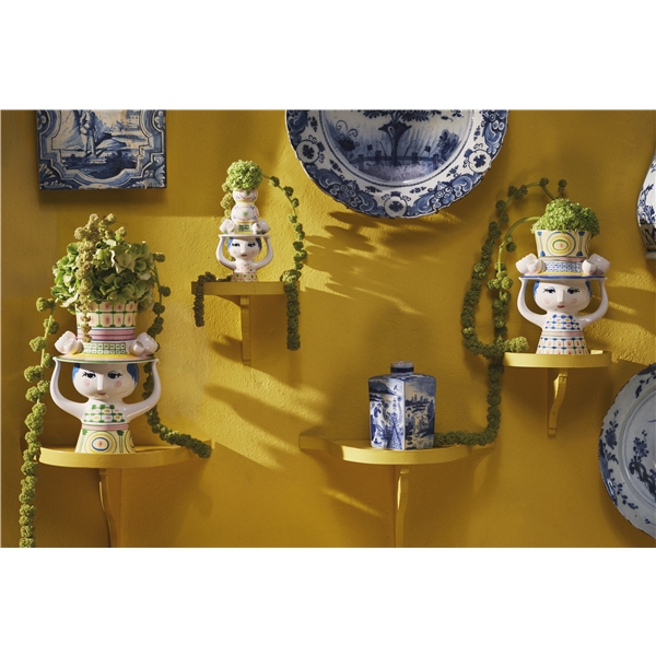 Dame mit Hut Vase 24,5 cm (Bild 9 von 9)