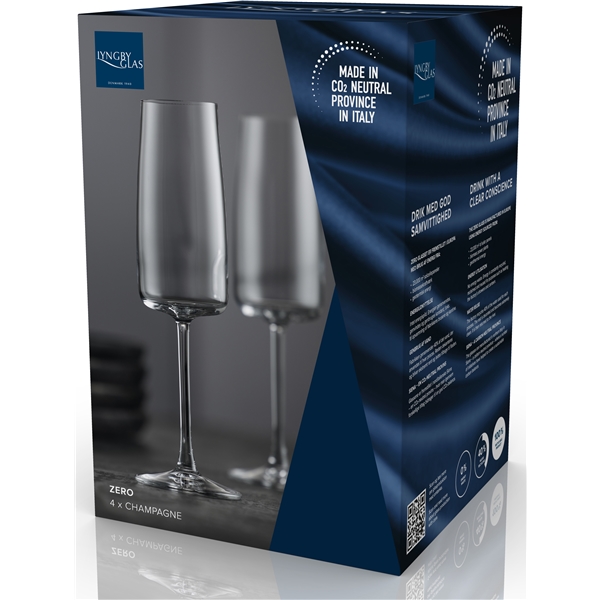 Zero Champagnergläser Kristall 30 cl 4er-Pack (Bild 5 von 5)