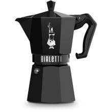 6 Tassen - Bialetti Kocher Moka Exclusive Schwarz
