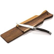 Korvschneidebrett mit Messer Laguiole