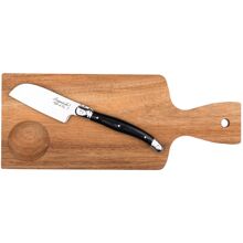 Santoku Laguiole Käsemesser mit Schneidebrett