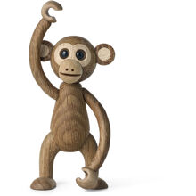 Swing Monkey Holzdekoration Eiche