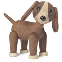 Twix Hund Baumdekoration Mahagoni