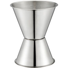 Maya Messbecher aus Edelstahl, wendbar 4-6 cl