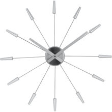 Silver - Plug Inn Wanduhr 58 cm