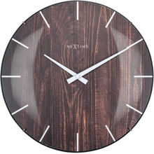Edge Wood Dome Wanduhr 35cm
