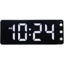Schwarz/Weiß - Digitale Wand-/Tischuhr 27 cm
