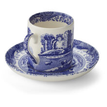 Blue Italian Espressotasse mit Untertasse