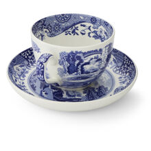 Blue Italian Jumbo Kaffeetasse mit Untertasse