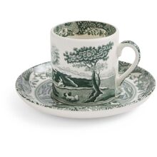 Green Italian Espressotasse mit Untertasse