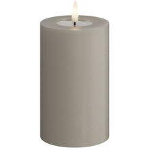 Sand - LED-Blockkerze 7,5x12,5 cm