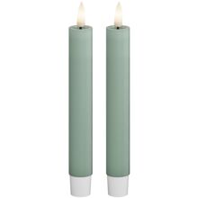 2 St/Paket - Sage Green - LED-Kronleuchter 15 cm